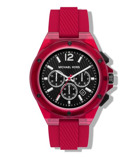 reloj rojo michael kors